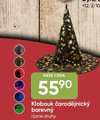 Klobouk čarodějnický barevný různé druhy 