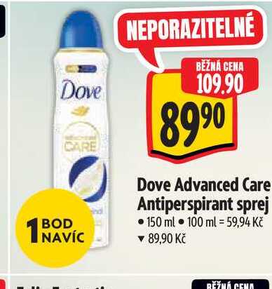 Dove Advanced Care Antiperspirant sprej 150 ml