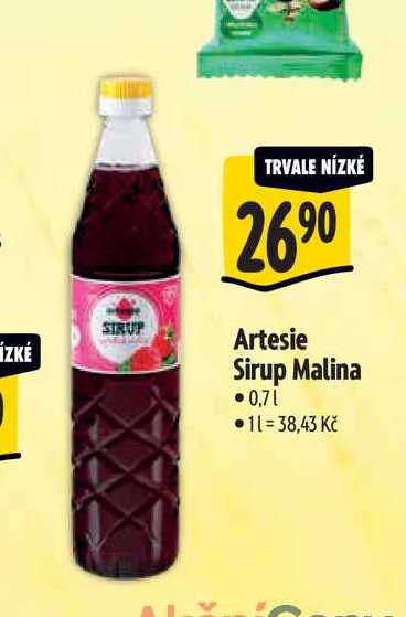   Artesie Sirup Malina 0,7 l