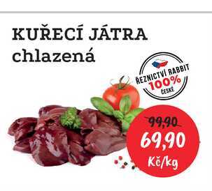 KUŘECÍ JÁTRA chlazená 1kg  