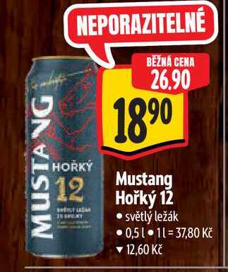  Mustang Hořký 12  0,5 l