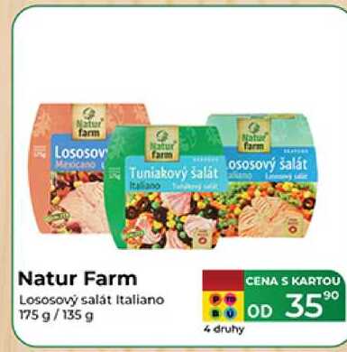 Natur Farm Lososový salát Italiano 175 g/135 g  