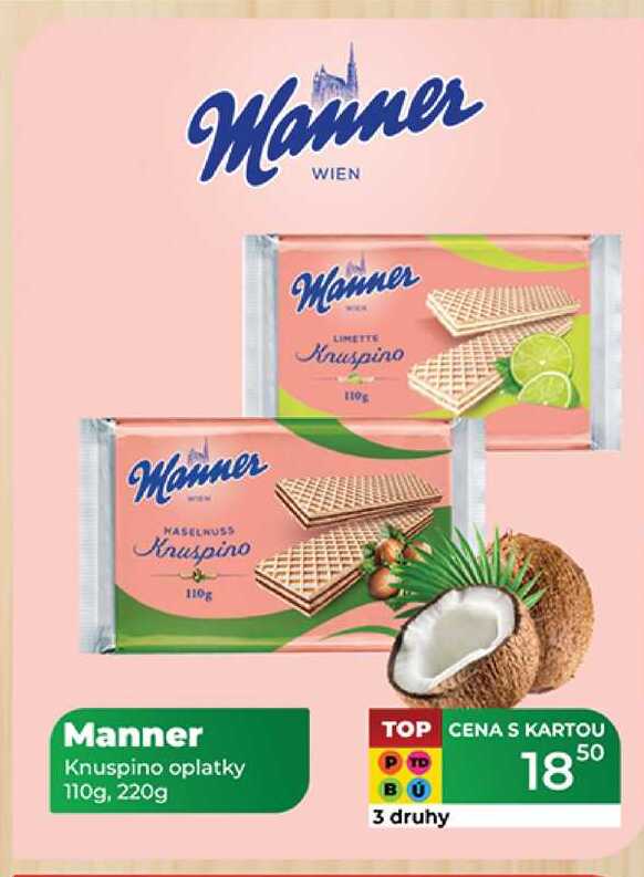 Manner Knuspino oplatky 110g, 220g 