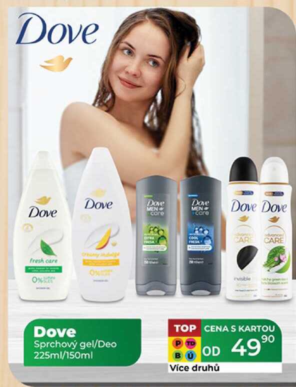 Dove Sprchový gel/Deo P 225ml/150ml 