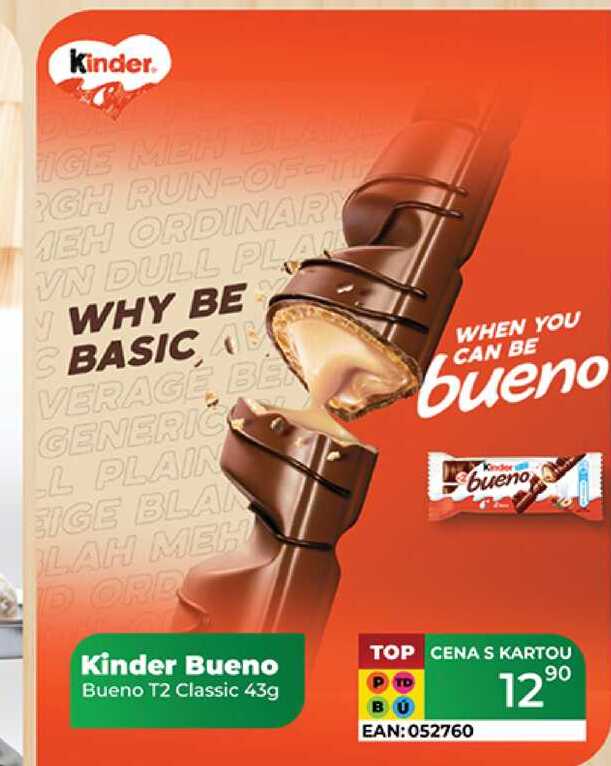 Kinder Bueno Bueno T2 Classic 43g 