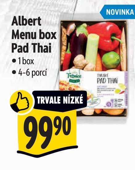 Albert Menu box Pad Thai  1 box  