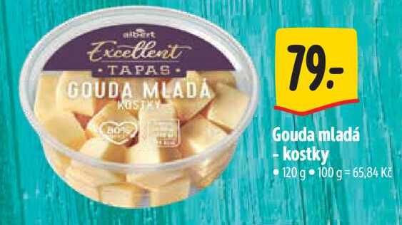   Gouda mladá -kostky 120 g 