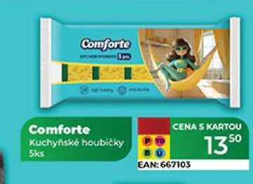 Comforte Kuchyňské houbičky 5ks 