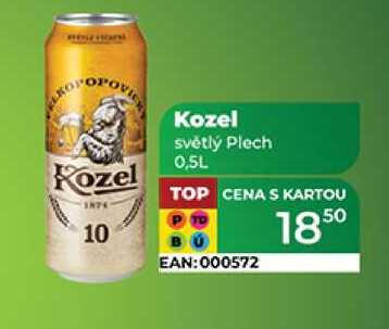 Kozel světlý Plech 0,5L 