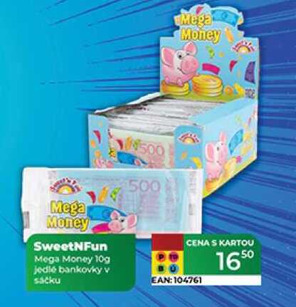 SweetNFun Mega Money 10g jedlé bankovky v sáčku  