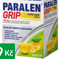 PARALEN GRIP® horký nápoj citrón, 12 sáčků