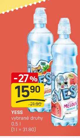 YESS vybrané druhy 0,5l