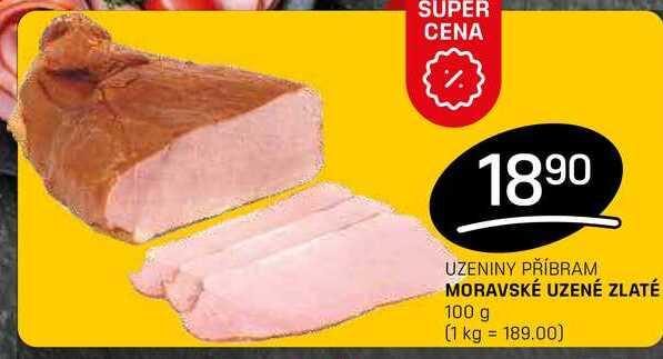 MORAVSKÉ UZENÉ ZLATÉ 100 g 