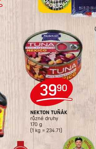 NEKTON TUŇÁK různé druhy 170 g