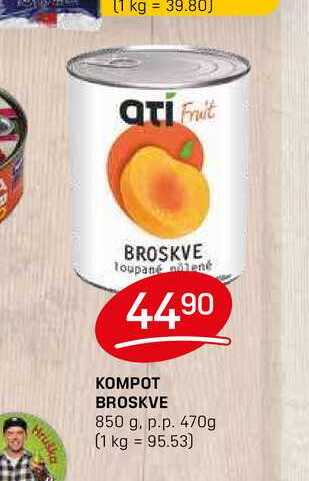 KOMPOT BROSKVE 850 g. p.p. 470g 