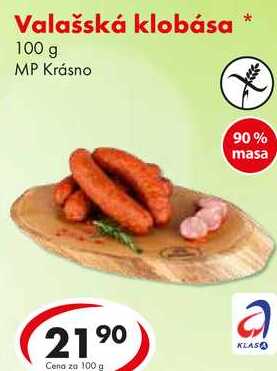 Valašská klobása, 100 g 