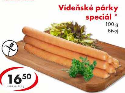 Vídeňské párky speciál, 100 g 