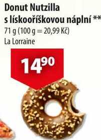Donut Nutzilla s lískooříškovou náplní, 71 g 