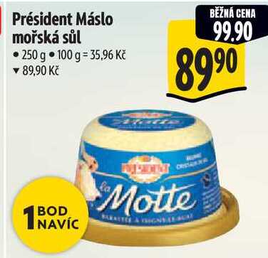 Président Máslo mořská sůl, 250 g 
