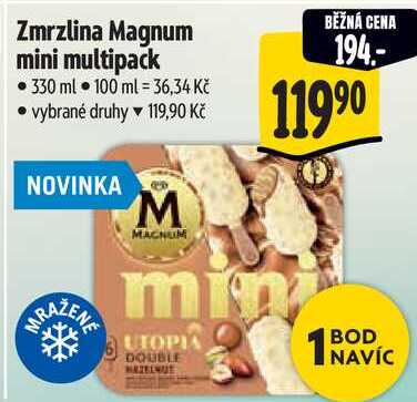 Zmrzlina Magnum mini multipack, 330 ml