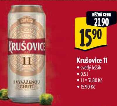 Krušovice 11, 0,5 l