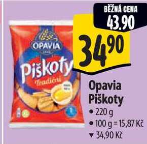 Opavia Piškoty, 220 g