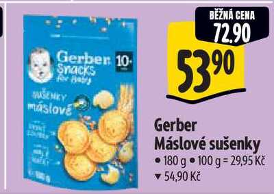 Gerber Máslové sušenky, 180 g