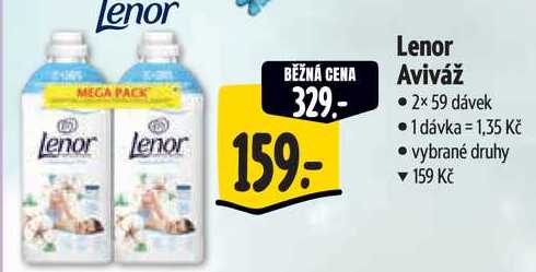 Lenor Aviváž, 2x 59 dávek 