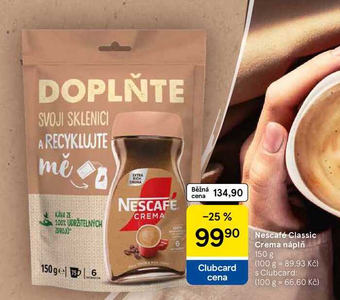 Nescafé Classic Crema náplň, 50 g 