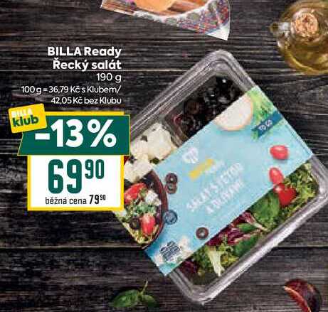 BILLA Ready Řecký salát 190 g 