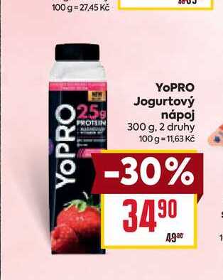 YOPRO Jogurtový nápoj 300 g