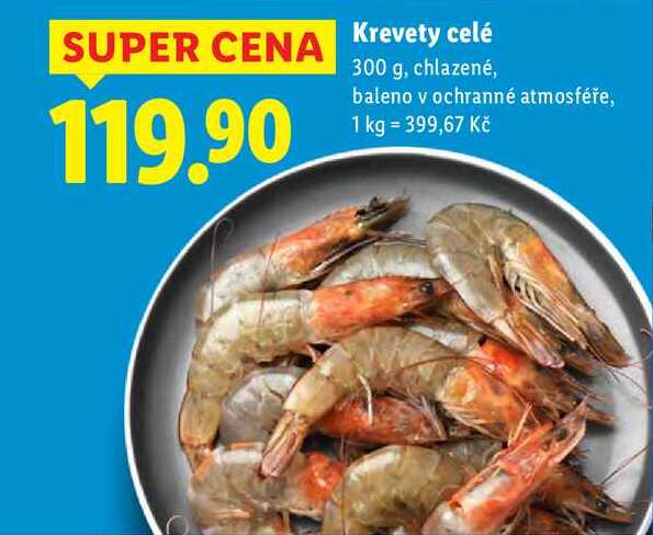 Krevety celé, 300 g