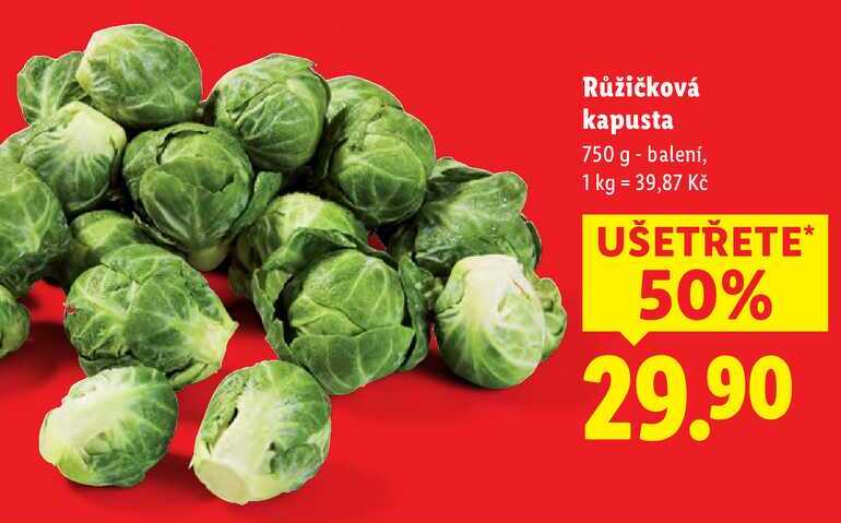 Růžičková kapusta, 750 g 