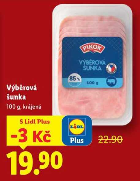 Výběrová šunka, 100 g