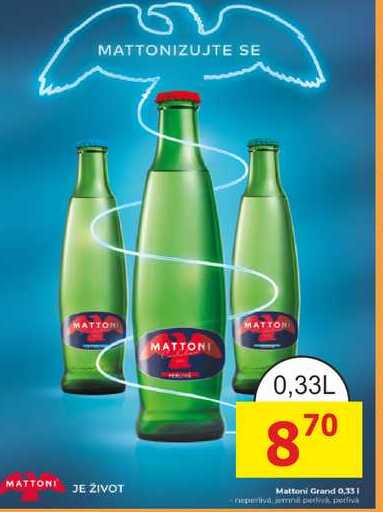 MATTONI 0,33L 