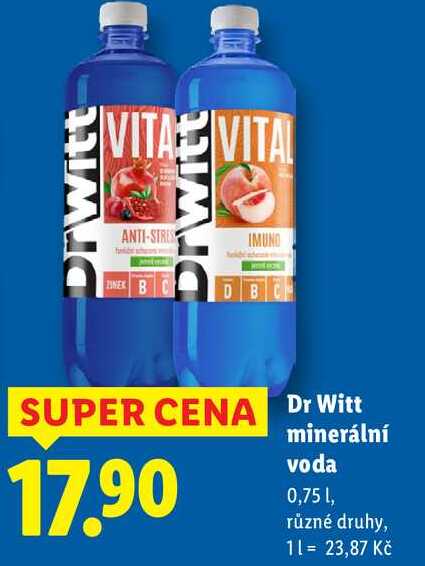 Dr Witt minerální voda, 0,75 l