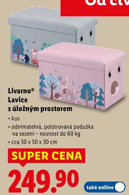 Livarno Lavice s úložným prostorem 