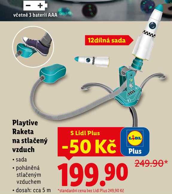 Playtive Raketa na stlačený vzduch 