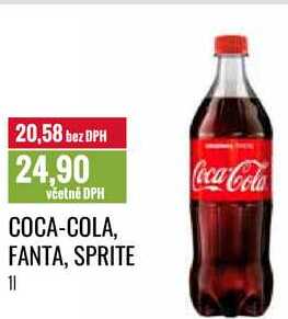 COCA-COLA, FANTA, SPRITE 1l