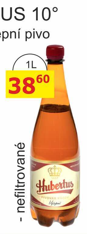 Pivovar Kácov Hubertus Světlé výčepní pivo 1l nefiltrované