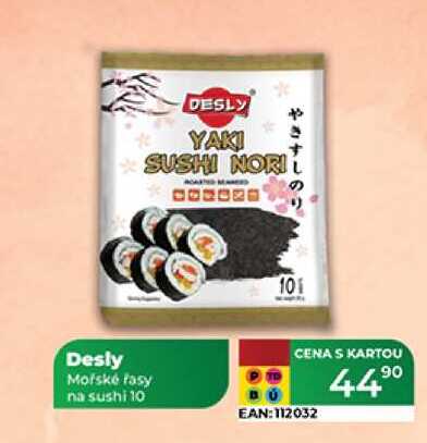 Desly Mořské řasy na sushi 10 