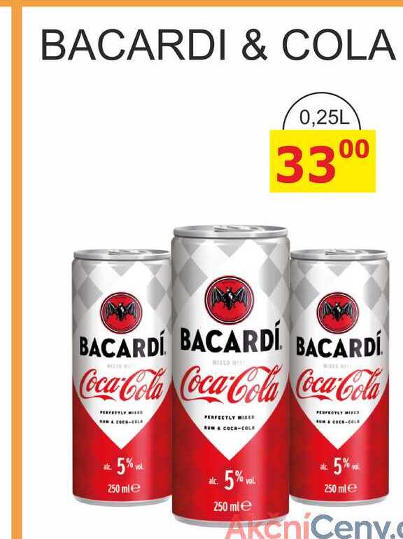 BACARDI & COLA 0,25L 