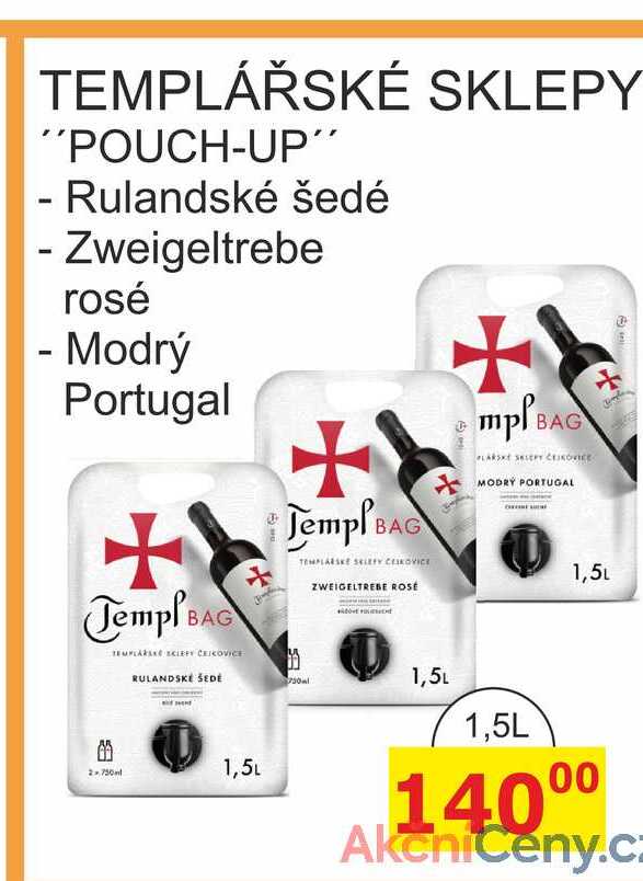 TEMPLÁŘSKÉ SKLEPY "POUCH-UP" 1,5L