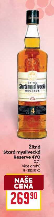 Žitná Stará myslivecká Reserve 4YO 0,7l