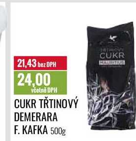 CUKR TŘTINOVÝ DEMERARA F. KAFKA 500g 