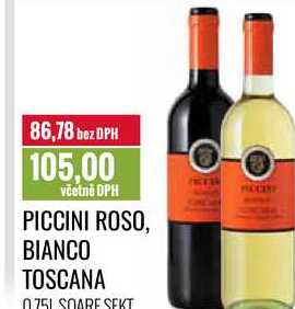 PICCINI ROSO, BIANCO TOSCANA 0,75l