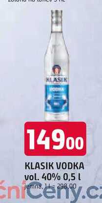 KLASIK VODKA vol. 40% 0,5l