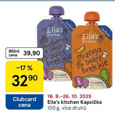 Ella's kitchen Kapsička, 100 g, více druhů 