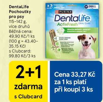 DentaLife Pochoutky pro psy, 115-142 g 