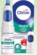 Otrivin Menthol 1 mg/ml nosní sprej roztok 10 ml